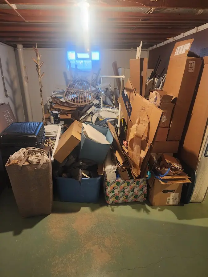 Roll-off dumpster container at job site for 20 Yard Dumpster Rental in Red Rock